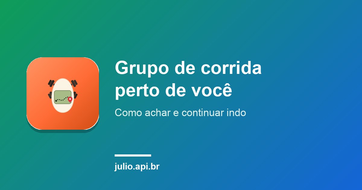 Capa do artigo sobre grupos de corrida, com o ícone do app MatchRun