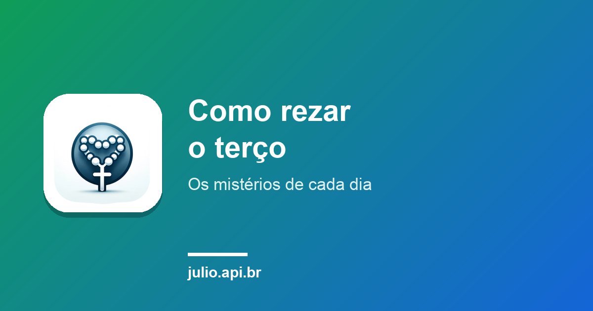 Capa do artigo sobre como rezar o terço, com o ícone do app Terços & Fé
