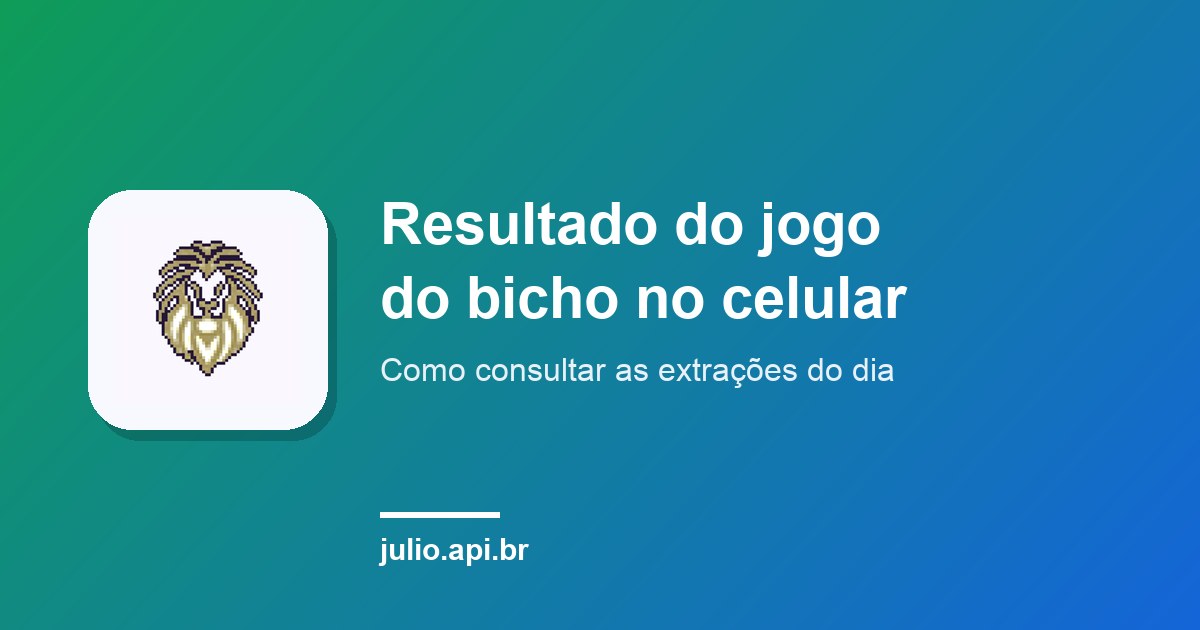 Capa do artigo sobre resultado do jogo do bicho no celular, com o ícone do app Palpites do Bicho